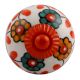 Sea Green Mustard Sunflower Orange Fitting Ceramic Knob